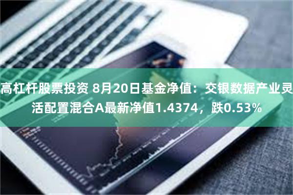 高杠杆股票投资 8月20日基金净值：交银数据产业灵活配置混合A最新净值1.4374，跌0.53%