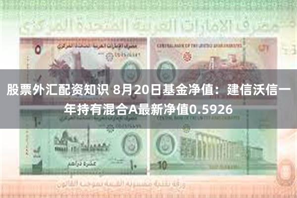 股票外汇配资知识 8月20日基金净值：建信沃信一年持有混合A最新净值0.5926