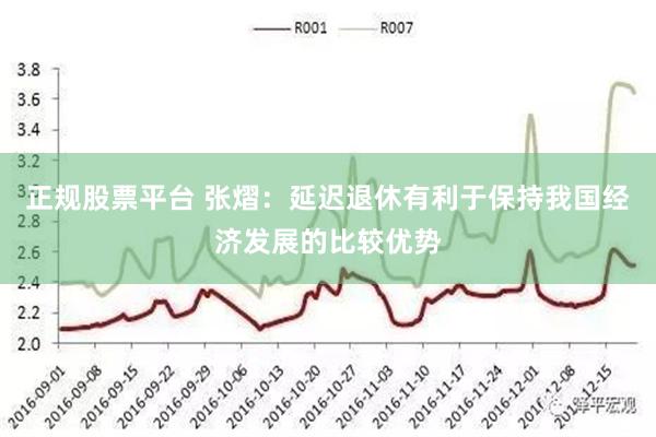 正规股票平台 张熠：延迟退休有利于保持我国经济发展的比较优势