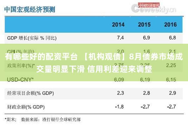 有哪些好的配资平台 【机构观债】8月债券市场成交量明显下滑 信用利差迎来调整