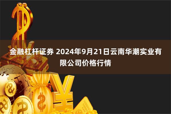 金融杠杆证券 2024年9月21日云南华潮实业有限公司价格行情