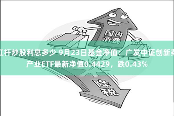 杠杆炒股利息多少 9月23日基金净值：广发中证创新药产业ETF最新净值0.4429，跌0.43%